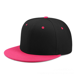 Visière de facture plate classique Snapback chapeau blanc bord réglable haut de gamme couleur à la mode Style uni casquette de Baseball logo personnalisé - Product Image 5