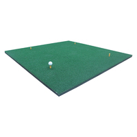 Tapis de golf d'entraînement en PP résistant aux chocs, durable, 1,5x1,5m, avec base en EVA épaissie pour simulateur d'entraînement de golf