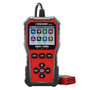 סורק OBD2 אוניברסלי KONNWEI KW340 לקריאת ומחיקת קודי תקלות מנוע, נתונים חיים, ובדיקת מוכנות I/M - Product Image 3