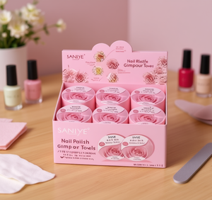 Salviette per Rimozione Smalto Saniye in Cilindro, Ecologiche, Stile Coreano, per Tutte le Stagioni, Accessori per Unghie - Product Image 2