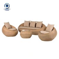 Ensemble de meubles d'extérieur Prima, design modulaire combinable pour terrasse, jardin, salon, table et chaises