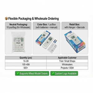 Controlador de <span class=keywords><strong>Aire</strong></span> <span class=keywords><strong>Acondicionado</strong></span> Universal WiFi IR Ecológico <span class=keywords><strong>para</strong></span> Hogar Inteligente Multimarca YOD KT-9018E con Pantalla LCD - Product Image 3