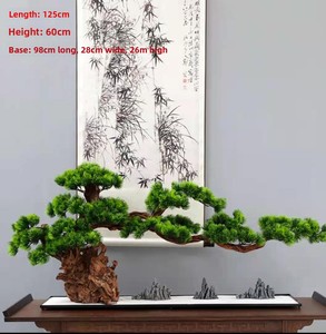 Nuevo Bonsái de Pino Artificial de Estilo Chino, 120 cm, Planta Verde, Árbol Artificial para Decoración de Sala de Estar, Salón de Té, Hotel, Oficina, Entrada - Product Image 6
