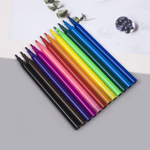 Touchfive — stylo marqueur de <span class=keywords><strong>dessin</strong></span> artistique personnalisé de haute qualité, fournitures de papeterie scolaires, pointe en <span class=keywords><strong>feutre</strong></span>, <span class=keywords><strong>aquarelle</strong></span>, 6/12/18/24 couleurs pour enfants - Product Image 5