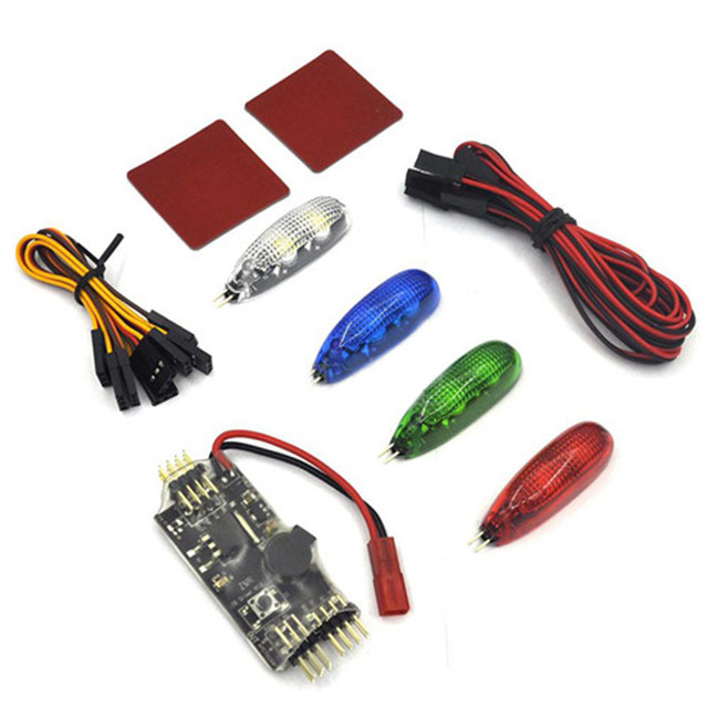 URUAV SL01 2S-6S Night Flight LED Light Strip Controller W/ 5V/12V Control Board Module Set for RC Airplane FPV Racer Drone
