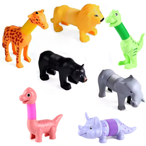 Wholesale DIY Telescopic Tube <strong>Poptube</strong> Creative Fun Animal Shape Puzzle Decompression Stretching Toys for Kids - Product Image 1