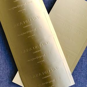 Autocollants d'étiquette dorée <span class=keywords><strong>de</strong></span> transfert <span class=keywords><strong>de</strong></span> vinyle imperméables pour l'emballage <span class=keywords><strong>de</strong></span> produits - Product Image 5