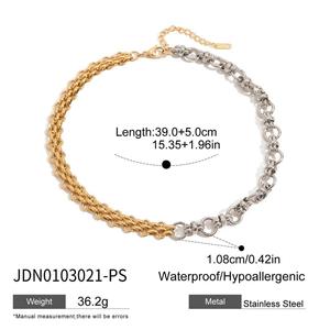 Collana Retrò Bohémien con Catena in Acciaio Inossidabile, Design Originale, Gioiello Natalizio - Product Image 3