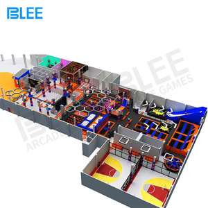 Équipement de terrain de jeu intérieur personnalisé pour enfants, pour parcs de divertissement sportif, fournisseur de trampolines pour enfants et adultes pour centres commerciaux - Product Image 5