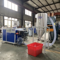 Mesin Ekstruder Kecil HONTO HT-75 Harga Terbaru Model Baru Kontroler PLC Pendingin Udara Mesin Pencuci Plastik Daur Ulang Pembuat Pelet