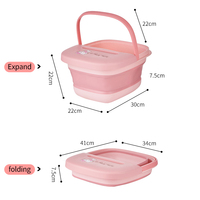 Baignoire pliable portable pour les pieds, bassin en plastique multifonctionnel, bassin multifonctionnel pour la maison, bassin pour faire tremper les pieds