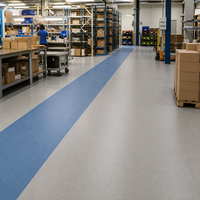 Rollo de Suelo de PVC Moderno Resistente al Desgaste OEM con Instalación Adhesiva, Soluciones de Diseño Gráfico para Proyectos de Interiores Comerciales