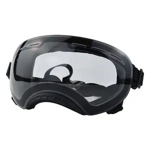 Óculos de sol anti-UV para cães, óculos de proteção contra poeira e vento para animais de estimação, com capacete para motocicleta e cães, óculos de proteção para cães de viagem