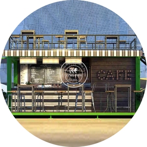 Bar de conteneur portable en aluminium et fibre de verre pour kiosque de nourriture et de boissons dans la rue, le parc, la place avec service de frites - Product Image 6