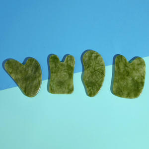 Maßgefertigter Natürlicher Nephrit Gesichts-Grüner-Jade-Stein Gesichtsroller <span class=keywords><strong>Gua</strong></span> <span class=keywords><strong>Sha</strong></span> Massagegerät OEM Marke LRYS Modell mit Box CN/<span class=keywords><strong>GUA</strong></span> - Product Image 3