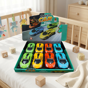 JR MS INDUSTRIES Voiture de drift colorée en alliage, modèle de course à inertie, véhicule sportif acrobatique pour enfants de 5 à 7 ans, contrôle par friction - Product Image 2