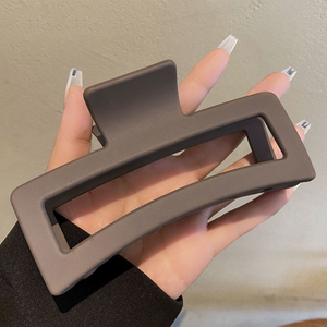 Mollette per capelli in plastica opaca da 13cm di grandi dimensioni semplici Morandi quadrate per capelli Oversize da donna per feste in stile dolce - Product Image 2