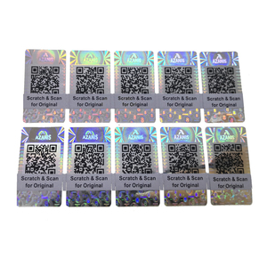 Hình dạng tùy chỉnh 3D mã QR 3D raster Hologram nhãn Sticker CuộN số ngẫu nhiên Vật liệu vật nuôi cho nến sử dụng - Product Image 2