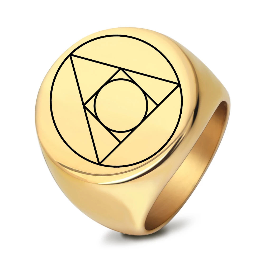 Large round gold