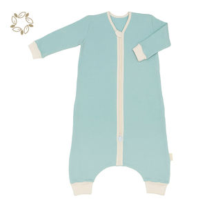 Sac de couchage en coton biologique pour bébé, sac de couchage pour bébé <span class=keywords><strong>avec</strong></span> <span class=keywords><strong>jambes</strong></span>, sac de couchage écologique, sac de couchage pour bébé <span class=keywords><strong>avec</strong></span> fermeture éclair bidirectionnelle - Product Image 2