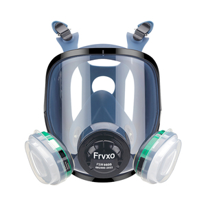 Maschera Antigas a Doppio Filtro Anti-radiazioni Nucleari, Riutilizzabile, Integrale, Attrezzatura Professionale per Vigili del Fuoco, Maschere Tattiche per Fumo e Gas - Product Image 6