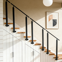 Rampe d'escalier moderne en acier inoxydable et alliage d'aluminium, anti-rouille, pour extérieur, balcon, villa, protection UV, clôture de sécurité