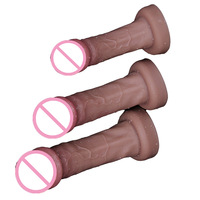 Dildo en silicone liquide pour hommes, vente en gros, pas cher, énorme, réaliste, monstre, artificiel, faux pénis
