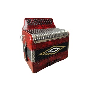 Seasound chuyên nghiệp 34-Button 12-bass Diatonic accordion Chất lượng cao jb3412 màu đỏ cho sinh viên cụ OEM - Product Image 4