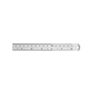 Règle de 15cm Règle en acier inoxydable personnalisée Règle en acier pour dessin de bureau professionnel - Product Image 4