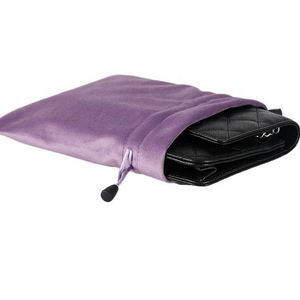 Exquisite <b>Velvet</b> Jewelry Storage Bag Custom Logo Small Drawstring Pouch for Gemstone Watch Recyclable Jewellery Packaging Bags - Product Image 3