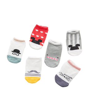 Chaussettes <span class=keywords><strong>bateau</strong></span> invisibles pour enfants en pur coton de style K Chaussettes de sol pour animaux de bande dessinée Chaussettes antidérapantes pour bébé en gros - Product Image 6