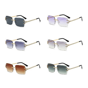 ไทโย ABB0351 แว่นกันแดดทรงสี่เหลี่ยมไร้ขอบสำหรับทุกเพศ เลนส์พีซี ป้องกันรังสียูวี 400 ระดับ 2 แว่นกันแดดสีดำ - Product Image 4