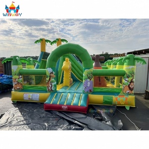 Castillo Inflable Comercial de PVC con Diseño de Animales de la Selva, 6x6x4m, Capacidad para 5-10 Personas, Diversión y Seguridad - Product Image 2