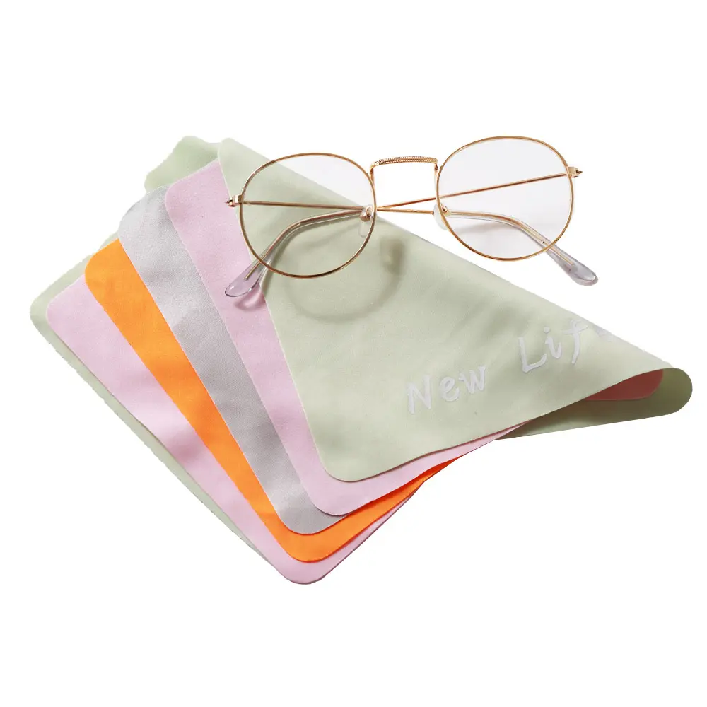 Chiffon de nettoyage en microfibre montre téléphone portable logo imprimé personnalisé lunettes chiffons de nettoyage pour lunettes