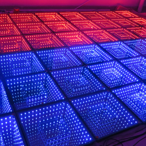 Disco Tiles LED Iluminación de escenario RGB Video <span class=keywords><strong>3D</strong></span> Mirror Dance Floor con focos para bailar y <span class=keywords><strong>efectos</strong></span> <span class=keywords><strong>visuales</strong></span> - Product Image 6