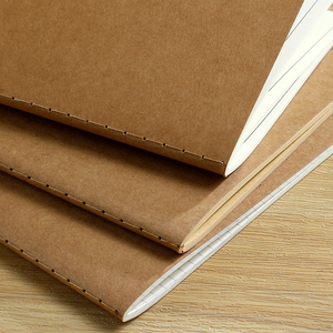 Quaderno da Viaggio Ricaricabile in Carta Kraft, 30 Fogli con Pagine a Puntini/Righe/ Bianche/Quadrettate, Design TN, Diario Regalo con Rilegatura a Filo - Product Image 5