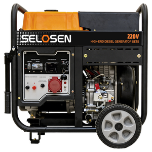 SELOSEN 6Kw 110V 220V 380V ポータブルパワーインバーター発電機 ディーゼル発電機 家庭用 <span class=keywords><strong>6Kva</strong></span> ポータブル電動スタート発電機 - Product Image 6