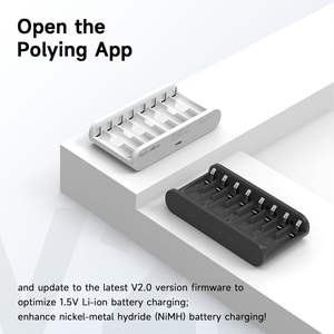 Cargador de Baterías Doméstico A8 Air, Cargador Inteligente de 8 Bahías para Baterías AA AAA, Máx. 27W, Carga Rápida para Baterías de Litio LiHv Life 1.2V 1.5V 3.7V - Product Image 2