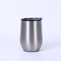 Vente en gros en vrac – Gobelet cadeau 12 oz en acier inoxydable à double paroi, intérieur plastique extérieur acier, forme U, résistant aux chutes