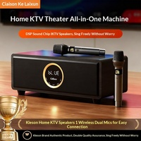 Sistema de Karaoke Todo en Uno para el Hogar con Control Remoto para Selección de Canciones, Altavoz Bluetooth y Micrófono Dual