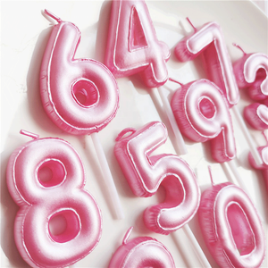 <span class=keywords><strong>Bougies</strong></span> d'anniversaire numérotées faites à la main KLS, design peint or, pour fêtes de Pâques - Figurines de pâtisserie non toxiques et écologiques - Product Image 3