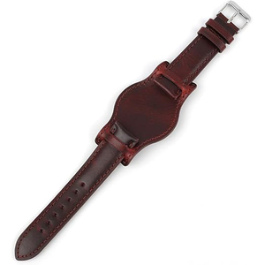 Bracelet de montre en cuir vintage pour montre <span class=keywords><strong>Omega</strong></span>, bracelet réglable 20 mm, 22 mm, 24 mm - Product Image 4