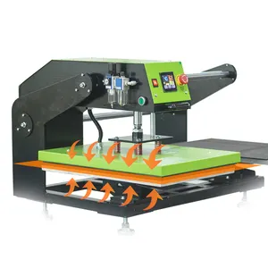 High Quality T shirt Printing Sublimation Machine 16x20 40x50cm Semi Automatic Double Station Pneumatic Heat Press Machine