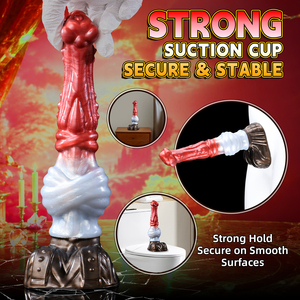 Dildo grande con nudo y ventosa, de silicona suave, para estimulación anal y del punto G, juguete para la masturbación de mujeres y hombres. - Product Image 4