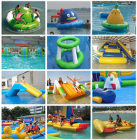 Bateau gonflable à rames d'eau Piscine Flotteur Bateaux Duack Chien Pingouin Jouet flottant pour l'amusement des enfants