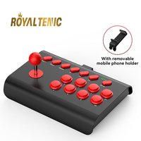 Y02 Arcade Fight Stick Joystick Pengontrol Game 600mAh Mendukung Turbo Gamepad untuk PS4/PS3/PC/Switch/IOS/Android/Set-top Box