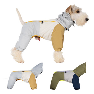 Lightweight Four-Leg Dog Winter <b>Raincoat</b> Modern and Cute Polyester Puppy Clothes Waterproof Reflective for Outdoor Apparel - Product Image 1