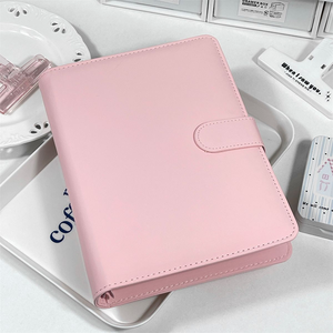 A5 <strong>Binder</strong> PU Material <strong>4</strong> Pocket 6 <strong>Ring</strong> Loose-leaf Folder Kpop Photo Card <strong>Binder</strong> for Photo Card Holder Kpop Photocard Album - Product Image 2