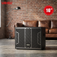 VAMAV Pro Audio NOVA TX10S Subwoofer actif en bois 400W RMS, avec DSP et amplificateur de classe D, idéal pour les systèmes de sonorisation DJ et les performances sur scène