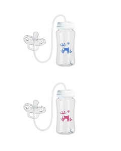Nouvelle conception, impression de logo personnalisée, biberons anti-ballonnements sans BPA, anti-fuites, mains libres, <span class=keywords><strong>biberon</strong></span> d'alimentation pour bébé en PP - Product Image 2